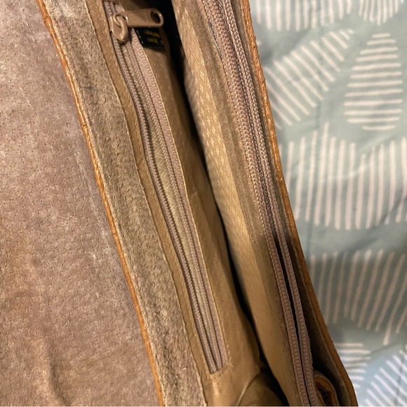 Vintage Statement Purse Brown Eel Skin Shoulder Bag - Picture 10 of 12